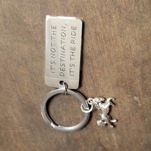 It's Not The Destination, It's The Ride Keychain NEW